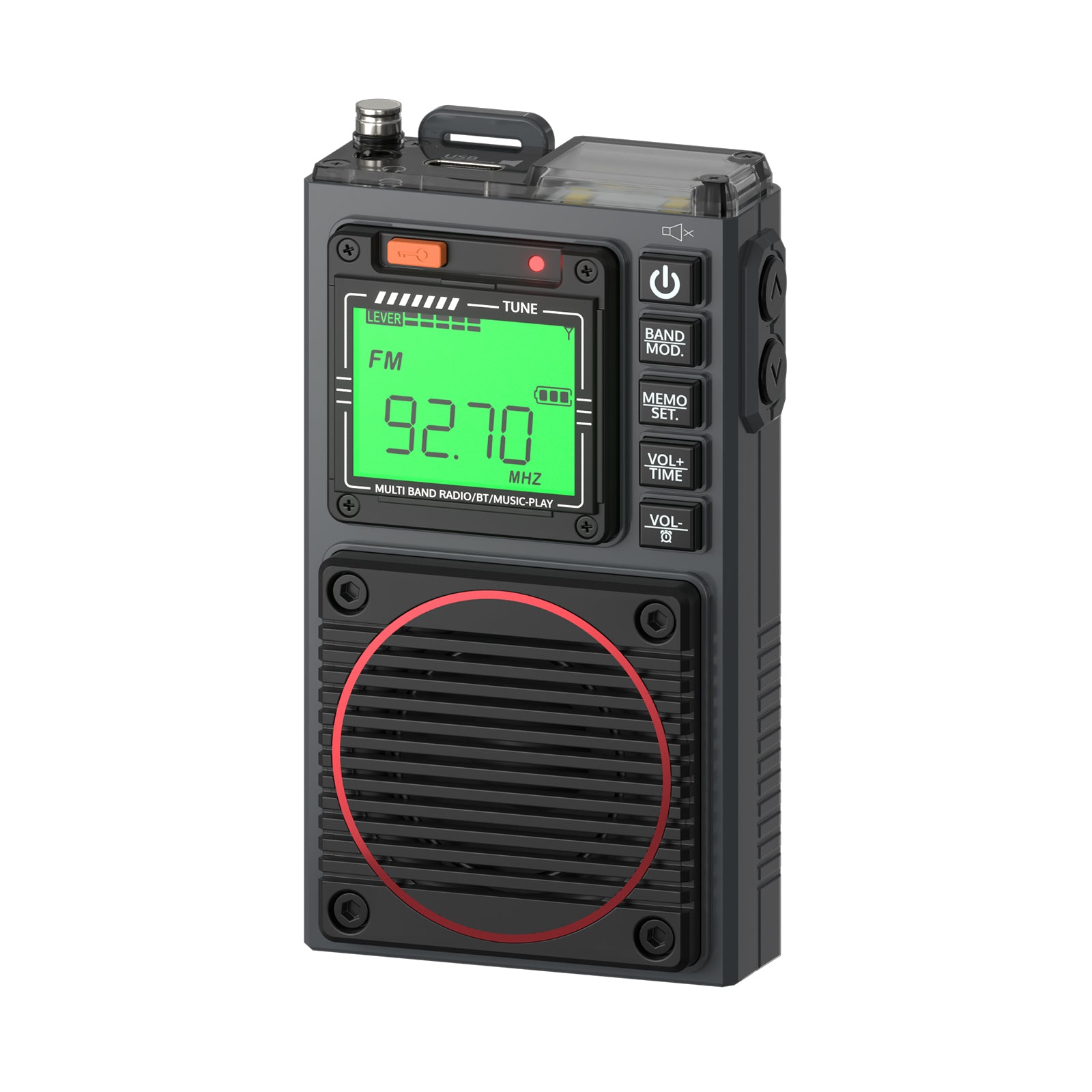 Raddy RF75A Shortwave Radio | Bluetooth 5.0 APP Control | FM AM