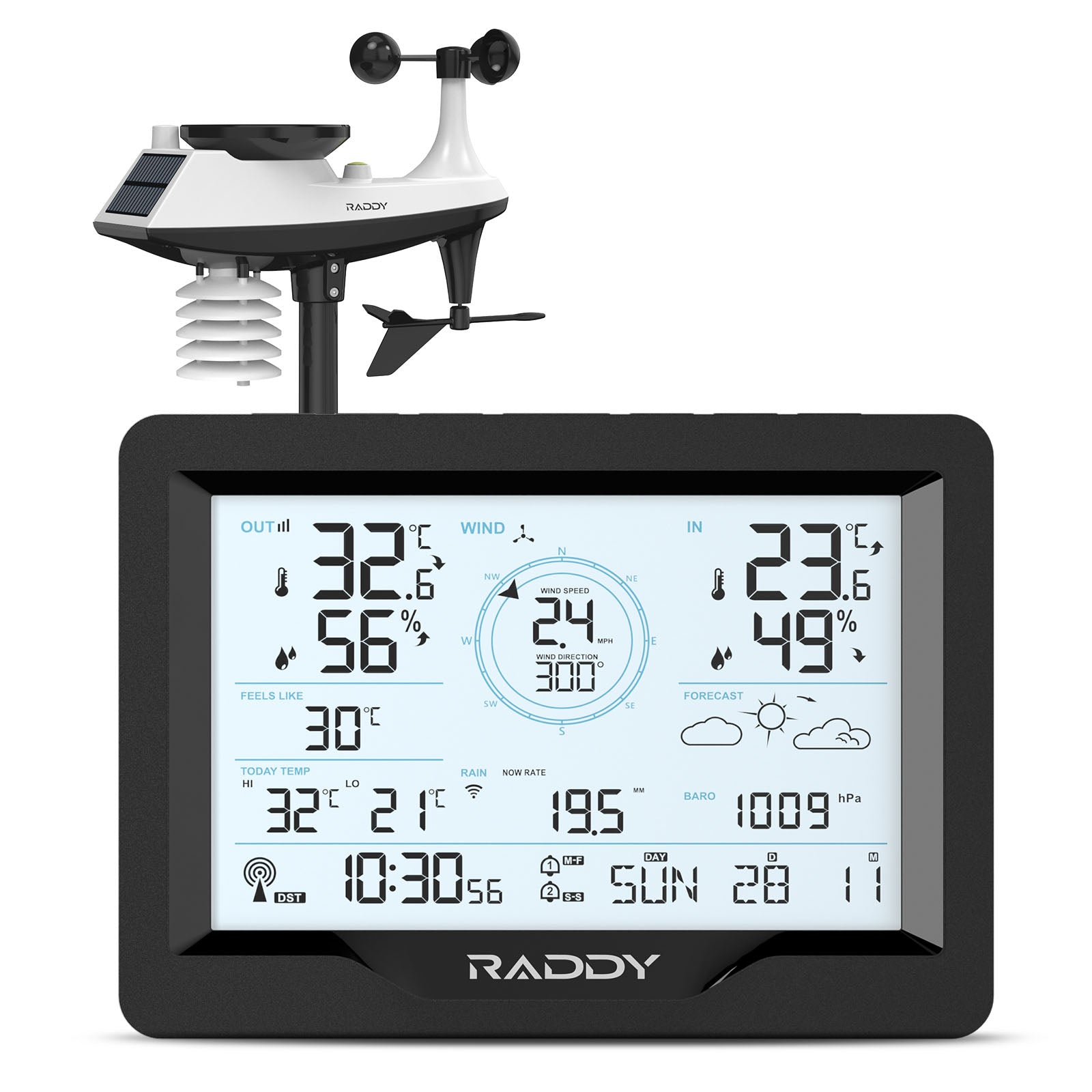 Raddy MN6 Lite Station Météo 5 en 1 avec Capteur Externe Avis: Notre Raddy MN6 Lite Station Météo 5 en 1 avec Capteur Externe Avis: Notre