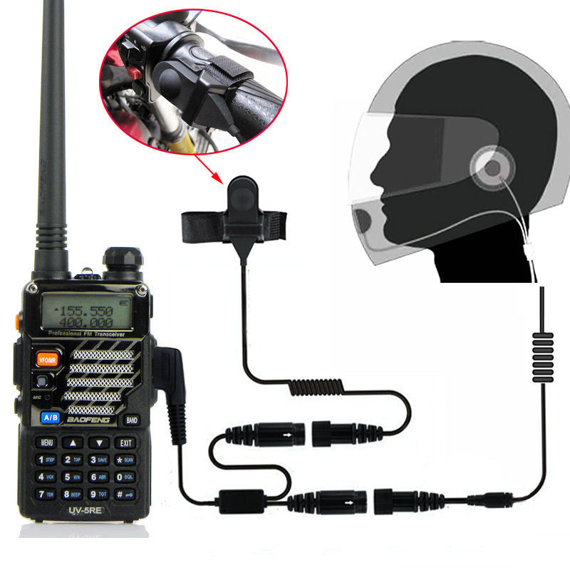 2 PIN Full Face Close Helmet Motorcycle Race Headset Earpiece for Baofeng UV-5r gt-3 gt-3tp Ham Walkie Talkie Radio – Radioddity 2 PIN Full Face Close Helmet Motorcycle Race Headset Earpiece for Baofeng UV-5r gt-3 gt-3tp Ham Walkie Talkie Radio – Radioddity