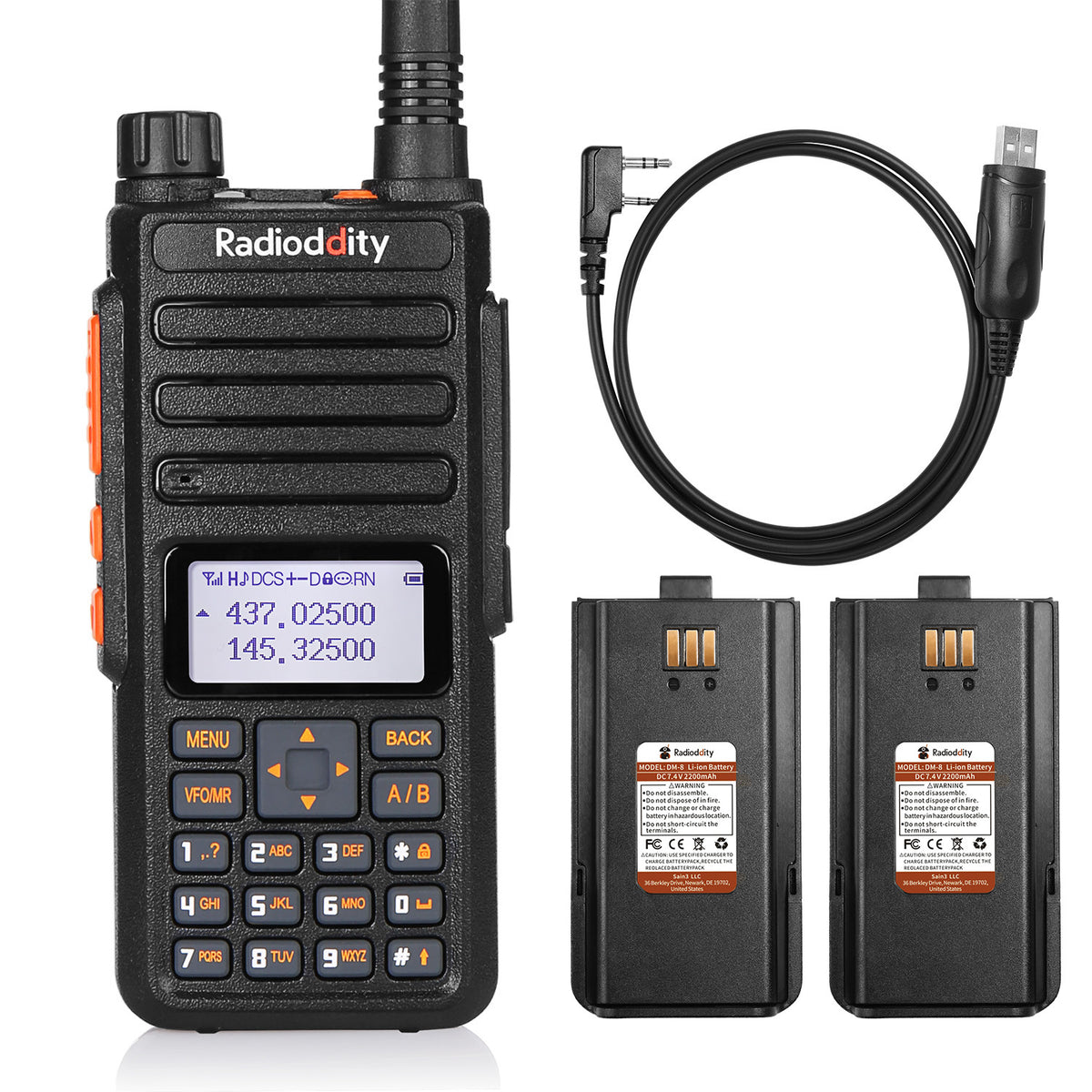 Radioddity GA-510 10W Dual Band Tri-power Batteries