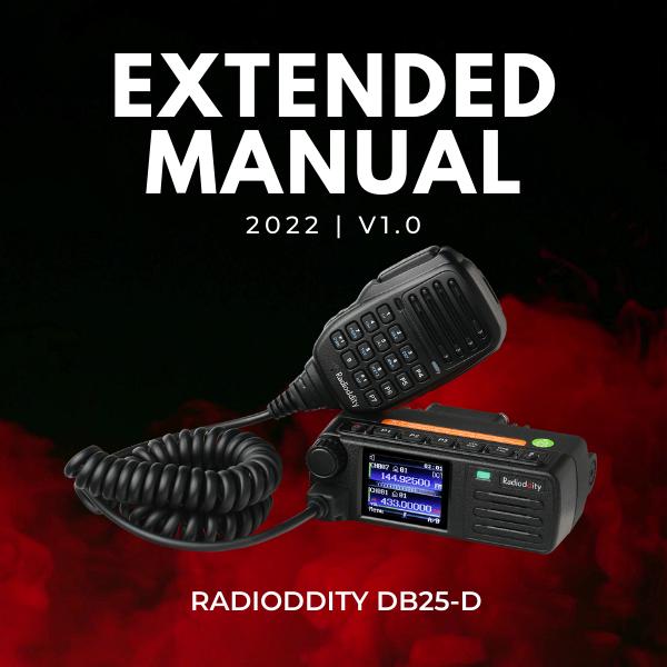 Radioddity DB25-D Extended Manual V1.0 | 2024 Latest Version