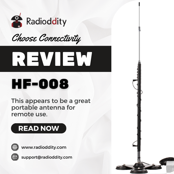 Portable HF-008 All-band Antenna and M916 Mount Review