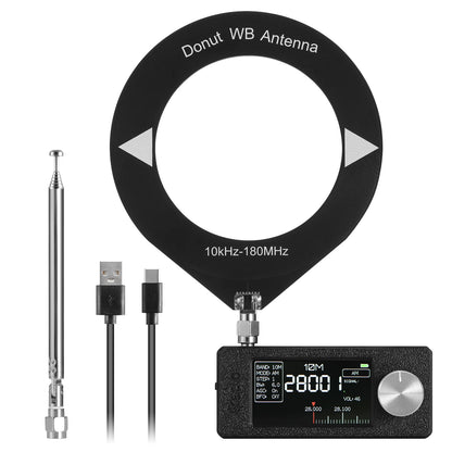 Raddy Mini Radio All-Band DSP Radio | Si4732 Chip | FM/SW/MW/VHF/CB Receiver | LSB/USB Modes | Headphone Amplifier | 1.9" Color Screen | Pocket Size | Firmware Upgrade - Radioddity