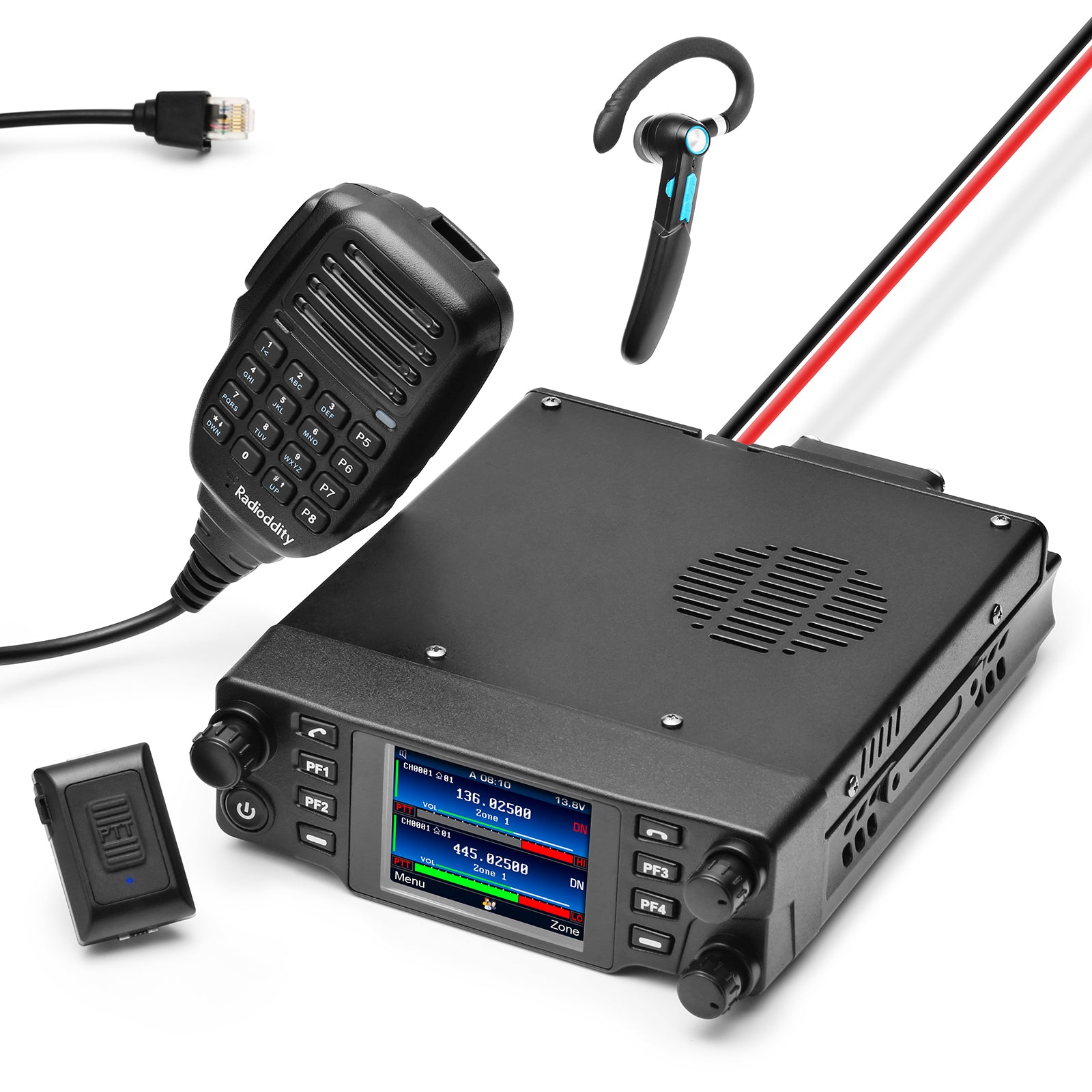 Radioddity DB40-D DMR Mobile Radio | 40W | Analog & Digital | VHF & UH