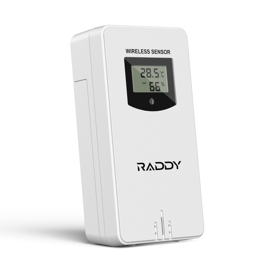 Raddy DT6 Weather Station | Temperature Humidity | Dual Alarm Clock | Adjustable Backlight, EU