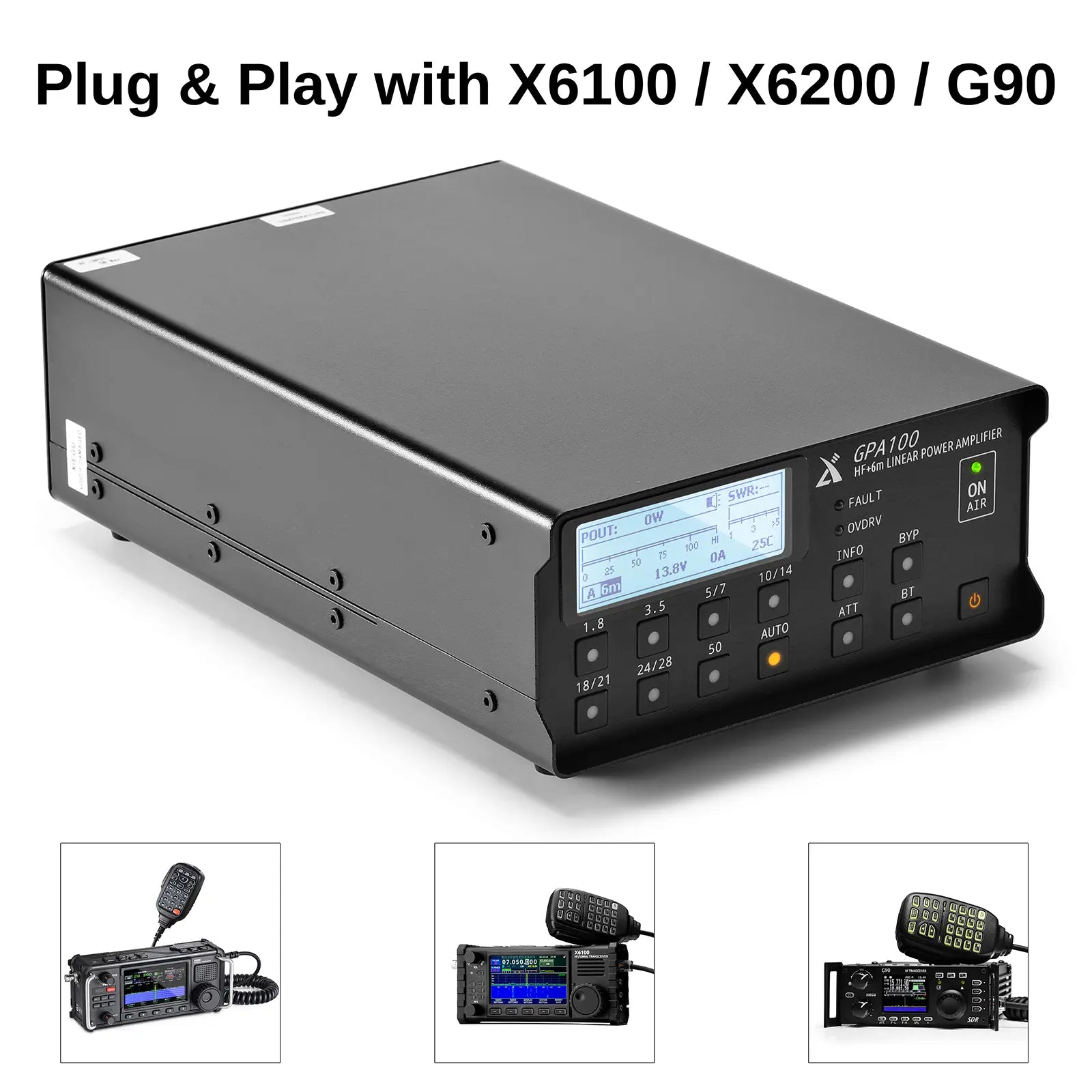 Xiegu GPA100 100W Linear Power Amplifier - Radioddity