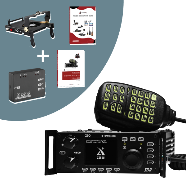 Radios and accessories on a white background