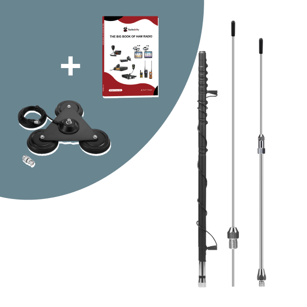 Telescopic poles with a book on a gray and white background