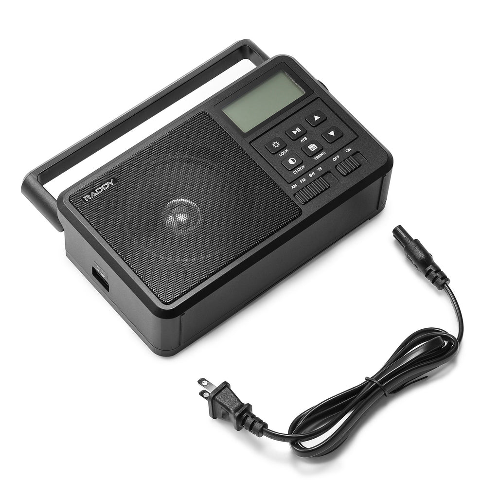 Raddy RF206 Shortwave Radio, FM/AM/SW, 8W Speaker