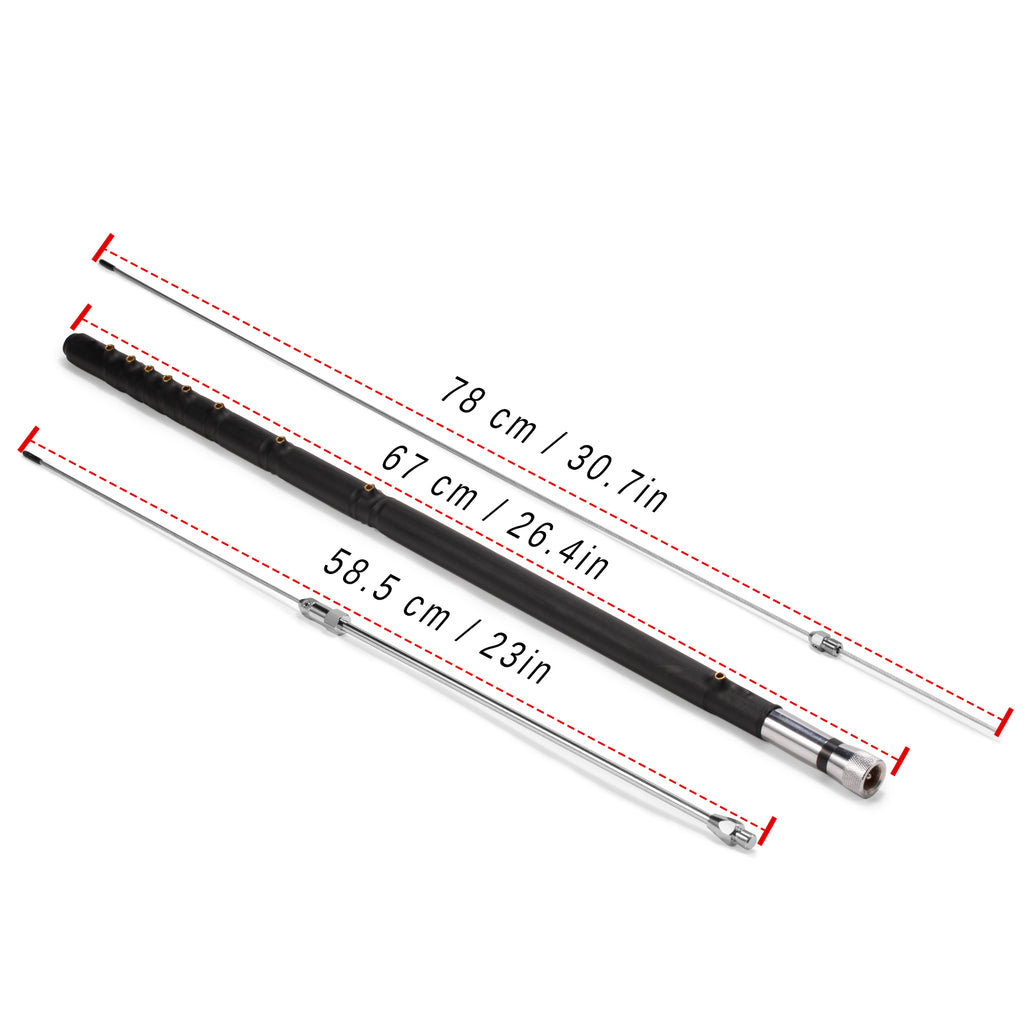 Radioddity HF-008 Portable Telescopic Antenna | VHF/HF(6M-80M) | 3.5 ...