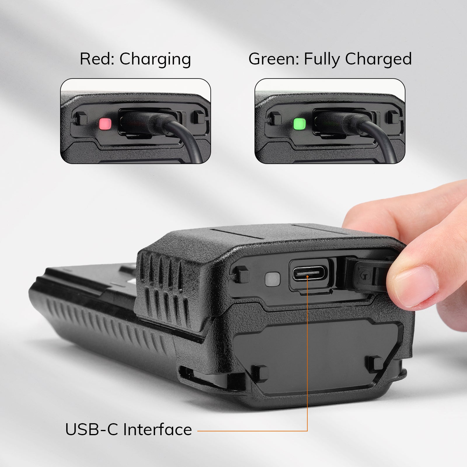 Battery 5200mAh for UV-5G Plus/UV-5RM Plus/K5 Plus with USB-C Port