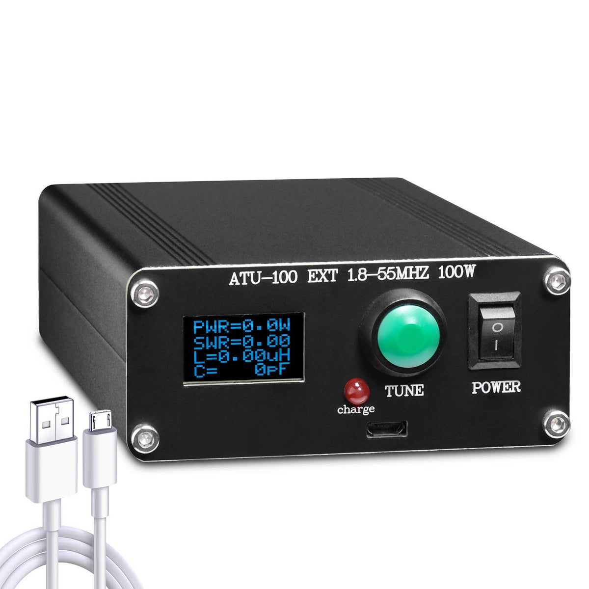 Kit Tuner D'Antenne Automatique ATU-100 1.8-50 MHz N7DDC - Version 3.2 OLED SMT