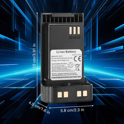 BAOFENG BC-32UV Original Li-ion Battery | 2500mAh High Capacity | USB-C Port | For DM-32UV and UV-32