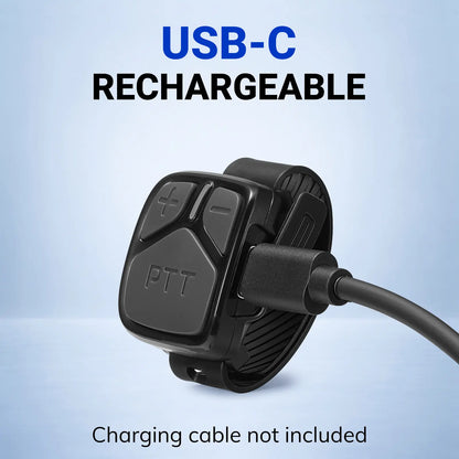 BAOFENG BT-R1 Wireless PTT Ring | For SW-9 & UV-29 Pro | Fingertip PTT & Volume Control | USB-C Rechargeable | Multi-Scene Wear