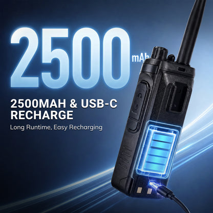 BAOFENG SW-9 10W Tri-Band Walkie Talkie | SSB HF Receiver | Airband & NOAA | Dual BT for App & Audio | Dual SMA Antenna Ports | 1000 Channels