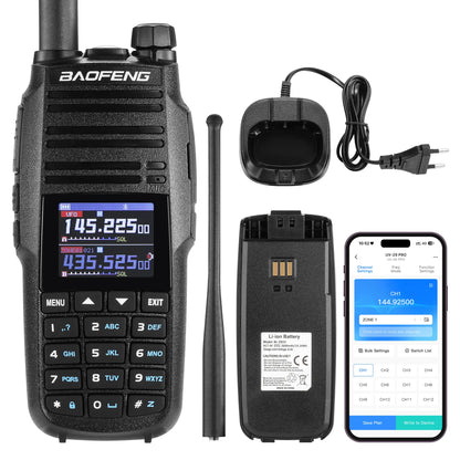 BAOFENG UV-29 Pro 10W UHF/VHF Two-Way Radio | Cross-Band Repeater | App Programming & BT Headset/PTT | Airband/NOAA/FM | 2600mAh USB-C | 1000 Channels