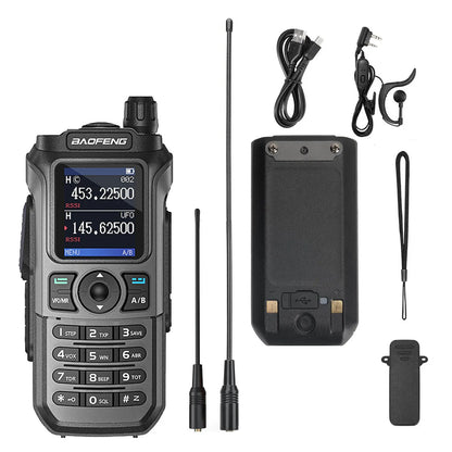 Baofeng UV-21R 6W Tri-Band Radio | 1.77'' Color Large Screen | NOAA | 999 CHs | Wireless Copy Frequency | Type-C Charging