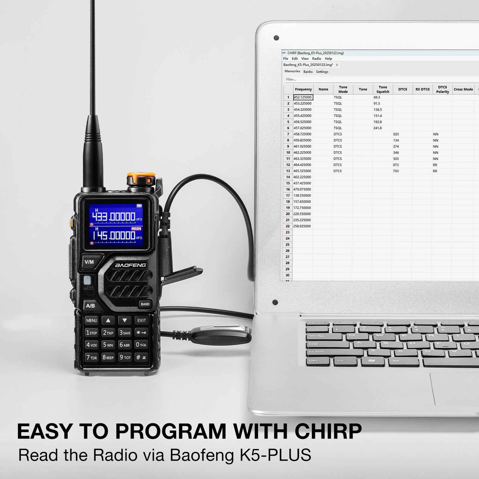 Baofeng Program File Baofeng K5 Plus Tri-Band Ham Radio | NOAA Weather Radio – Radioddity