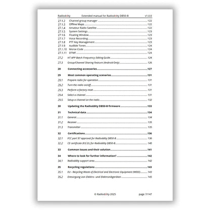 [eBook] Radioddity Extended Manual for Radioddity DB50-B - Radioddity