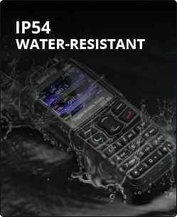 IP54 water-resistant