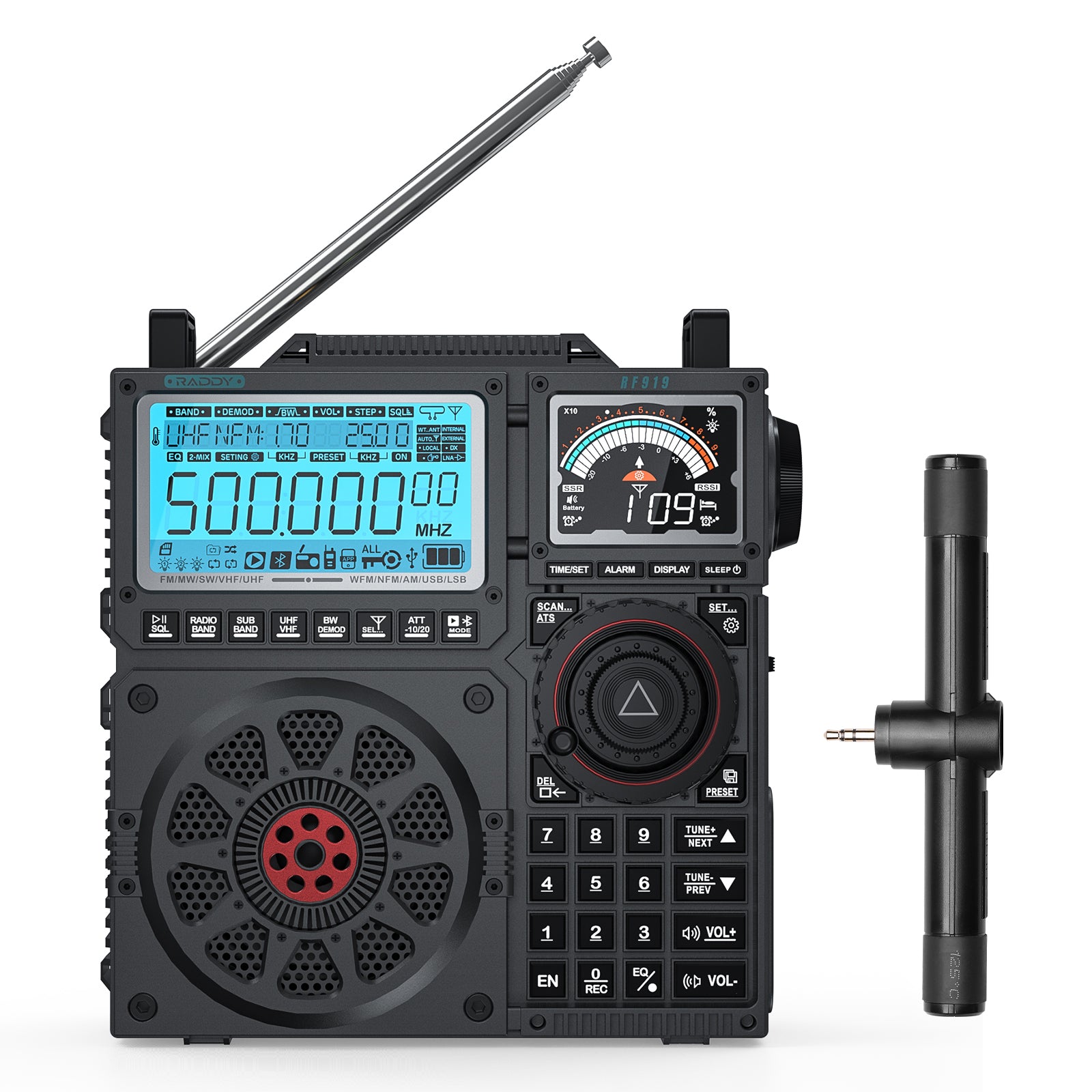 Raddy RF919 Shortwave Radio | Full Band Receiver with SSB | 20W Blueto ...