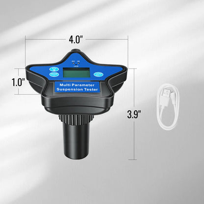 Raddy PM-1 Smart Pool Monitor | 9-in-1 Water Tester | App Monitoring & Data Export | High-Precision Sensors | 120H Floating Tester | For pH/Chlorine/ORP