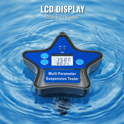 Raddy PM-1 Smart Pool Monitor | 9-in-1 Water Tester | App Monitoring & Data Export | High-Precision Sensors | 120H Floating Tester | For pH/Chlorine/ORP