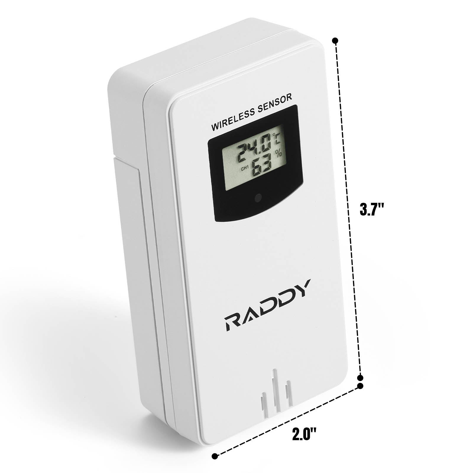 Raddy WF-N80 Draadloos weerstation met buitensensor, 2,4 GHz WLAN/PP- weergavegegevens Raddy WF-N80 Draadloos weerstation met buitensensor, 2,4 GHz WLAN/PP- weergavegegevens