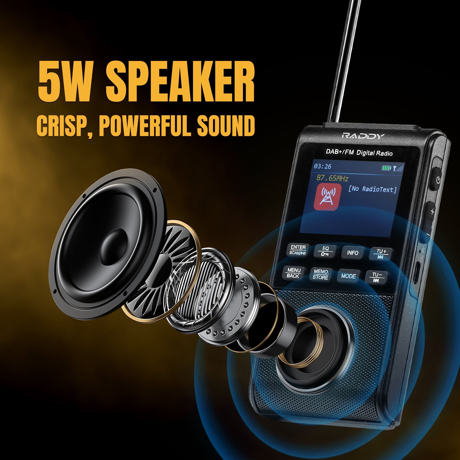 Draagbare DAB/DAB /FM-radio, 1000 mAh batterij, digitale zakradio met lcd-display, dubbel alarm, timer, bedrade antenne, hoofdtelefoon voor hardlopen, wandelen, fietsen Draagbare DAB/DAB /FM-radio, 1000 mAh batterij, digitale zakradio met lcd-display, dubbel alarm, timer, bedrade antenne, hoofdtelefoon voor hardlopen, wandelen, fietsen