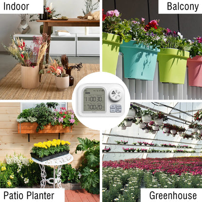 Raddy WS-74 Solar Irrigation System | Smart APP Control | IPX7 Waterproof | Soil Moisture Sensor | 2600mAh Battery | Automatic Watering Kit for 15 Plants