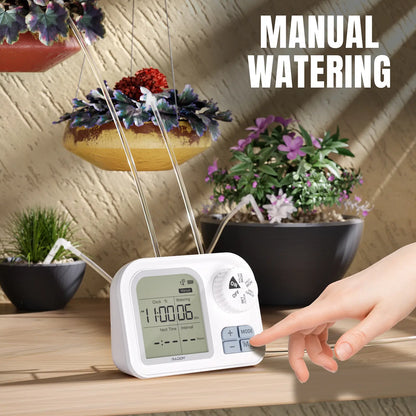 Raddy WS-74 Solar Irrigation System | Smart APP Control | IPX7 Waterproof | Soil Moisture Sensor | 2600mAh Battery | Automatic Watering Kit for 15 Plants