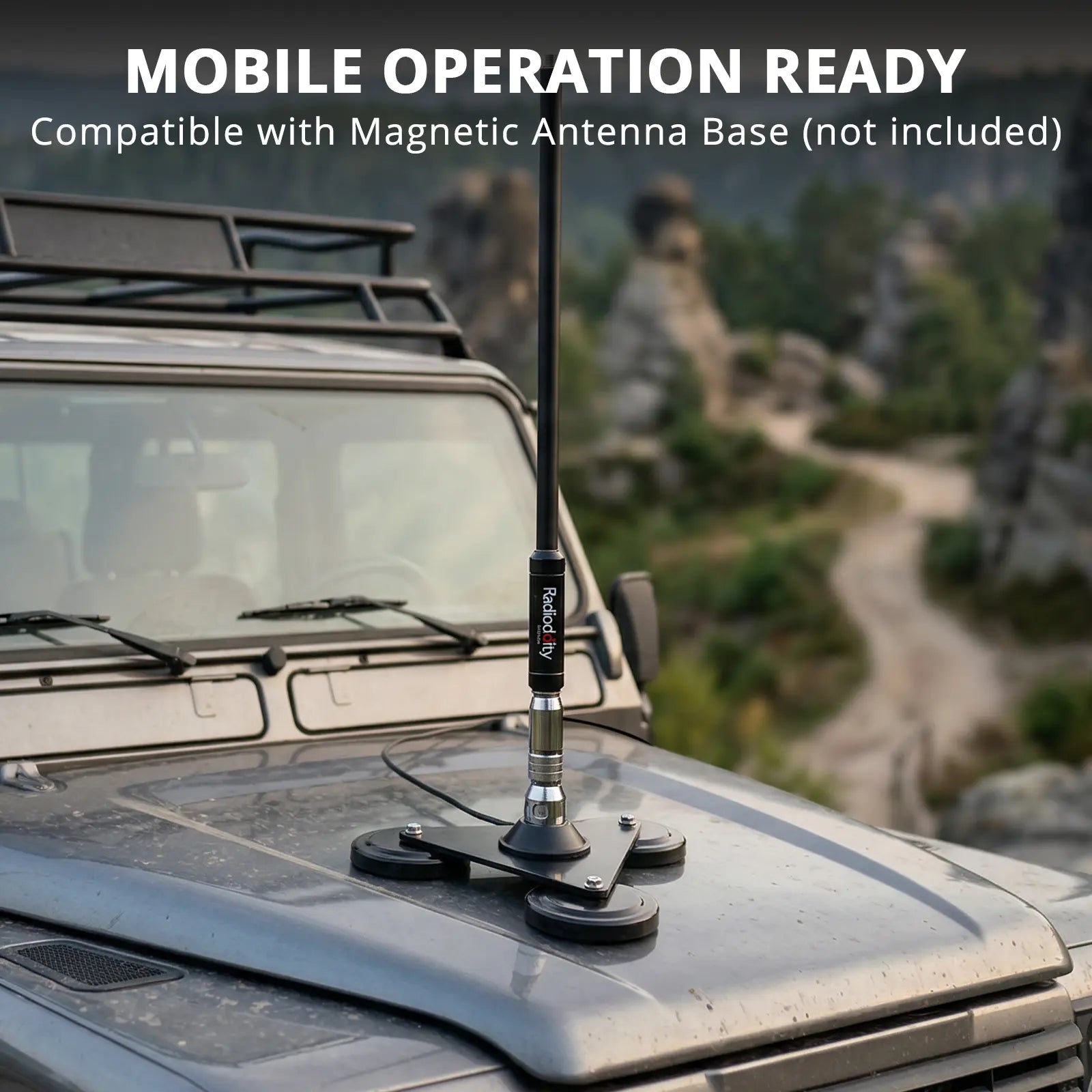 Radioddity HF-010 Portable HF Antenna | 6-80M | 3.5-50MHz | SWR 1-1.5 | Quick-Tuning - Radioddity