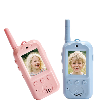 Radioddity KiddoTalk V1 Video Screen Walkie Talkies | 4 Fun Video Modes & Voice Effect | Toys for Boys&Girls - Radioddity