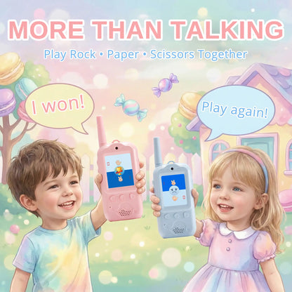 Radioddity KiddoTalk V1 Video Screen Walkie Talkies | 4 Fun Video Modes & Voice Effect | Toys for Boys&Girls - Radioddity