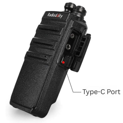 Radioddity GA-2S UHF Radio | VOX | Squelch | with 6-Way Charger Station [6 Pack+Cable] - Radioddity