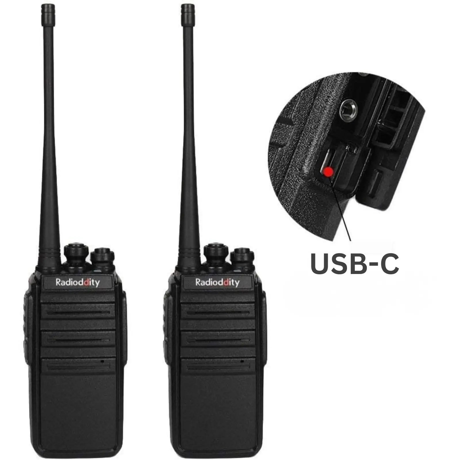 Radioddity GA-2S UHF Radio | VOX | Squelch | with 6-Way Charger Station [6 Pack+Cable] - Radioddity