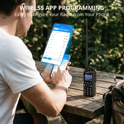 Radioddity GS-10B Pro 8W Ham Radio | Real-Time Spectrum | HF SSB CW Airband | Citizen Band | NOAA Receiver | BT APP Programming | 999 Channels | 2 Donut Antennas