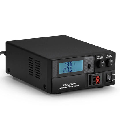 Radioddity PS30 Switching DC Power Supply | Anderson Powerpole(R) Compatible | 8–15V Adjustable | 13.8V Stable Output | 30A | Short Circuit & Overload Protection