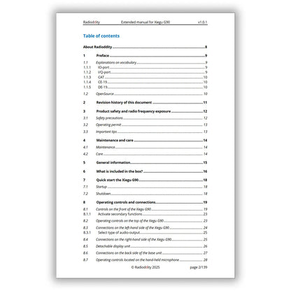 [eBook] Radioddity Extended Manual for Xiegu G90 - Radioddity