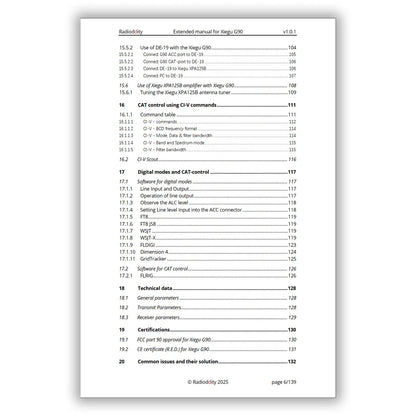 [eBook] Radioddity Extended Manual for Xiegu G90 - Radioddity