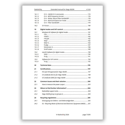 [eBook] Radioddity Extended Manual for Xiegu X6200