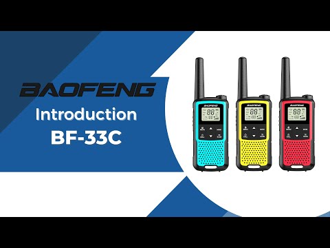 Talkies-walkies Baofeng BF-33C Pour Enfants - Lot De 3, Portée Jusqu'à 5 Km, Recharge USB-C, VOX, PMR446 Sans Licence