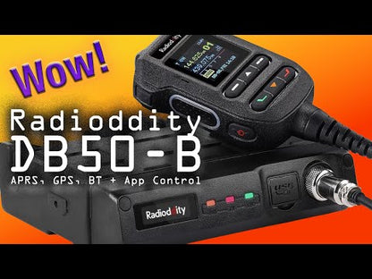 Radioddity DB50-B Dual Band GPS, APRS and App Controlled Mobile Radio - A Real Game Changer!