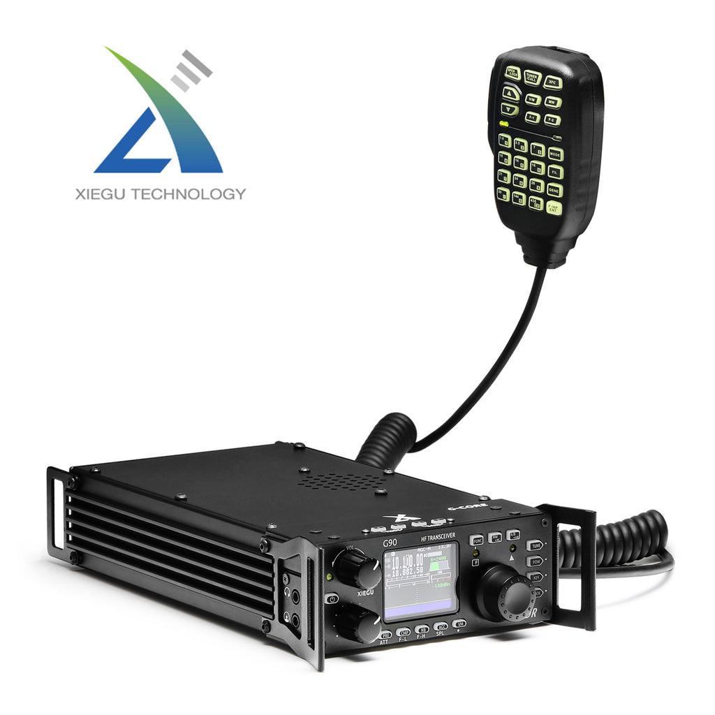Xiegu G90 HF transceiver 20W SSB/CW/AM/FM 0.5-30MHz SDR Radio w/ Antenna  tuner– Radioddity