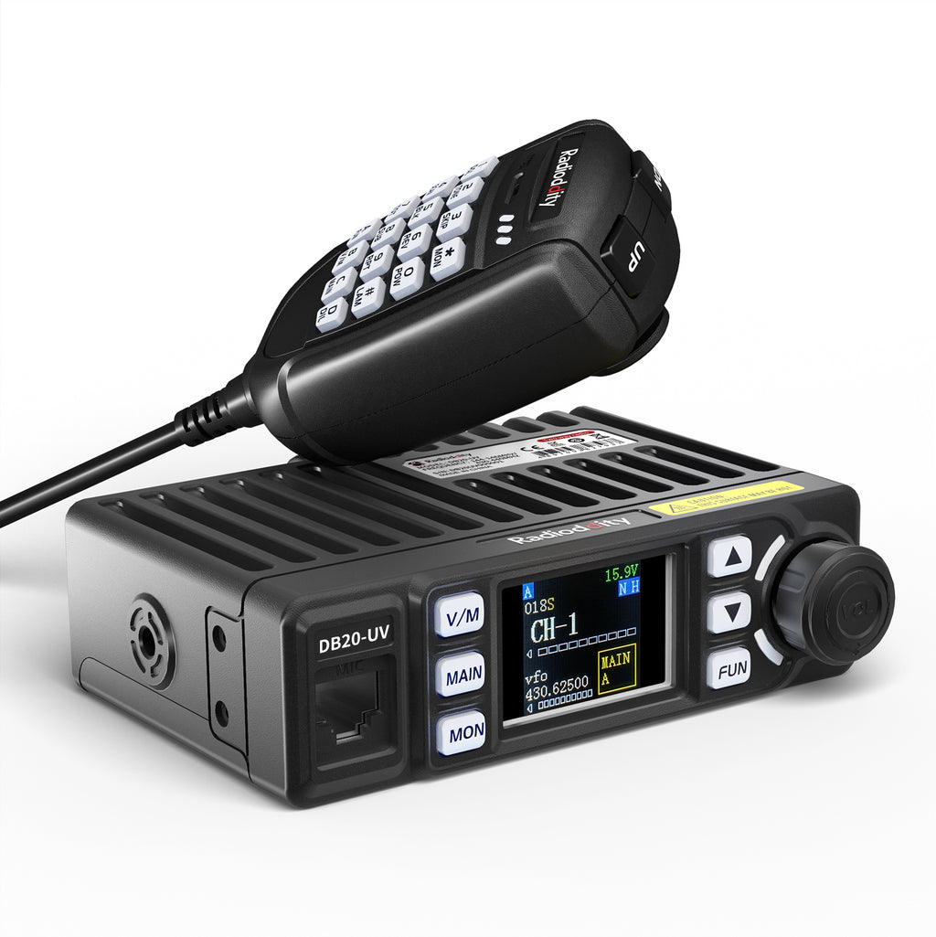 vindruer Emigrere Saga Radioddity DB20-UV Mobile Radio | Dual Band | 20W | Display Sync | VOX