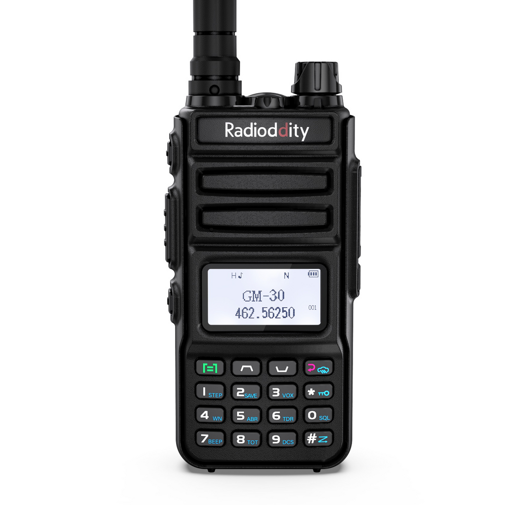 Radioddity GM-30 GMRS Radio | 5W | VHF & UHF Scanner | NOAA | USB-C | SYNC