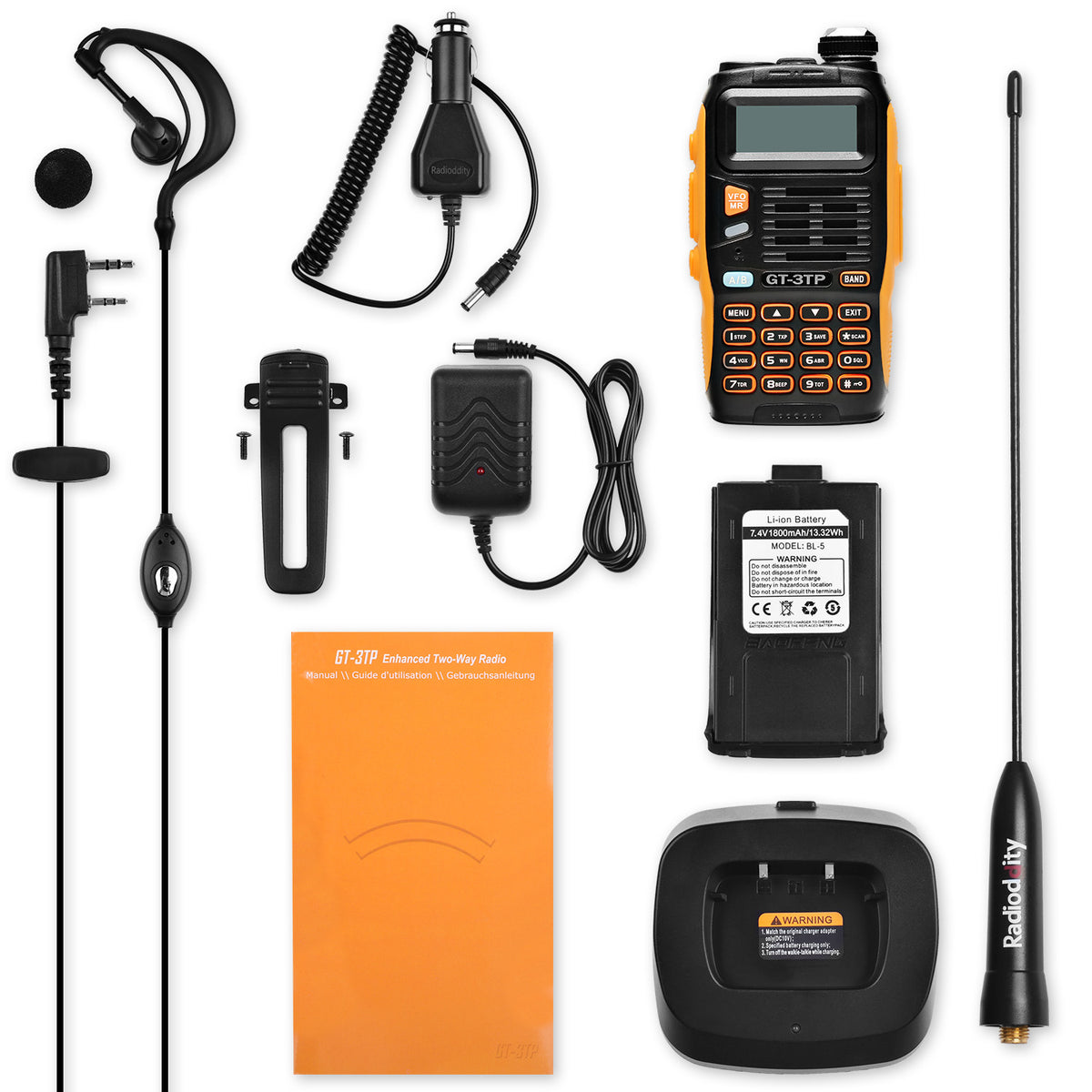 Batteria Baofeng Originale 1800mAh Li-ion Per Radio GT-3 GT-3TP – Modello BL-5 - Foto 1