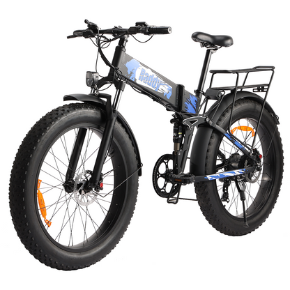 Raddy eTrail Terra Folding Electric Bike | 750W | Fat Tire | 48V Battery | 60 Miles 7 Speed