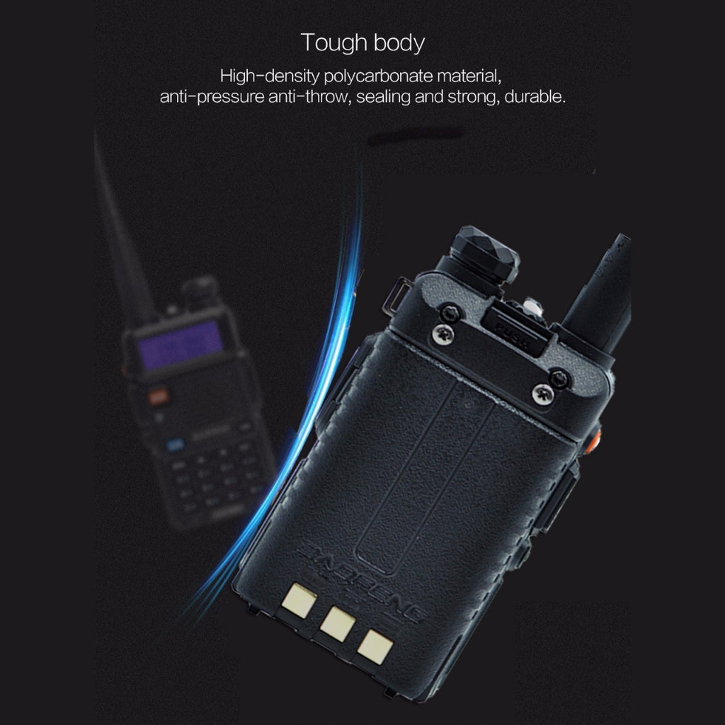 Baofeng UV-5R Dual Band 4/1W 128CH Flashlight VOX Alert [2 Pack]–  Radioddity