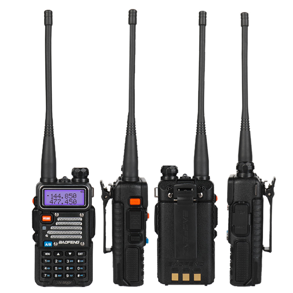 Baofeng x Radioddity UV-5RX3 Tri-band Radio VHF, 1.25M, UHF Amateur  Handheld Ham Two Way Radio Walkie Talkie with Earpiece and Programming Cable